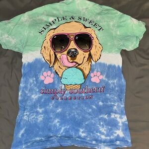 Simply Southern Tie-Dye Dog T-Shirt